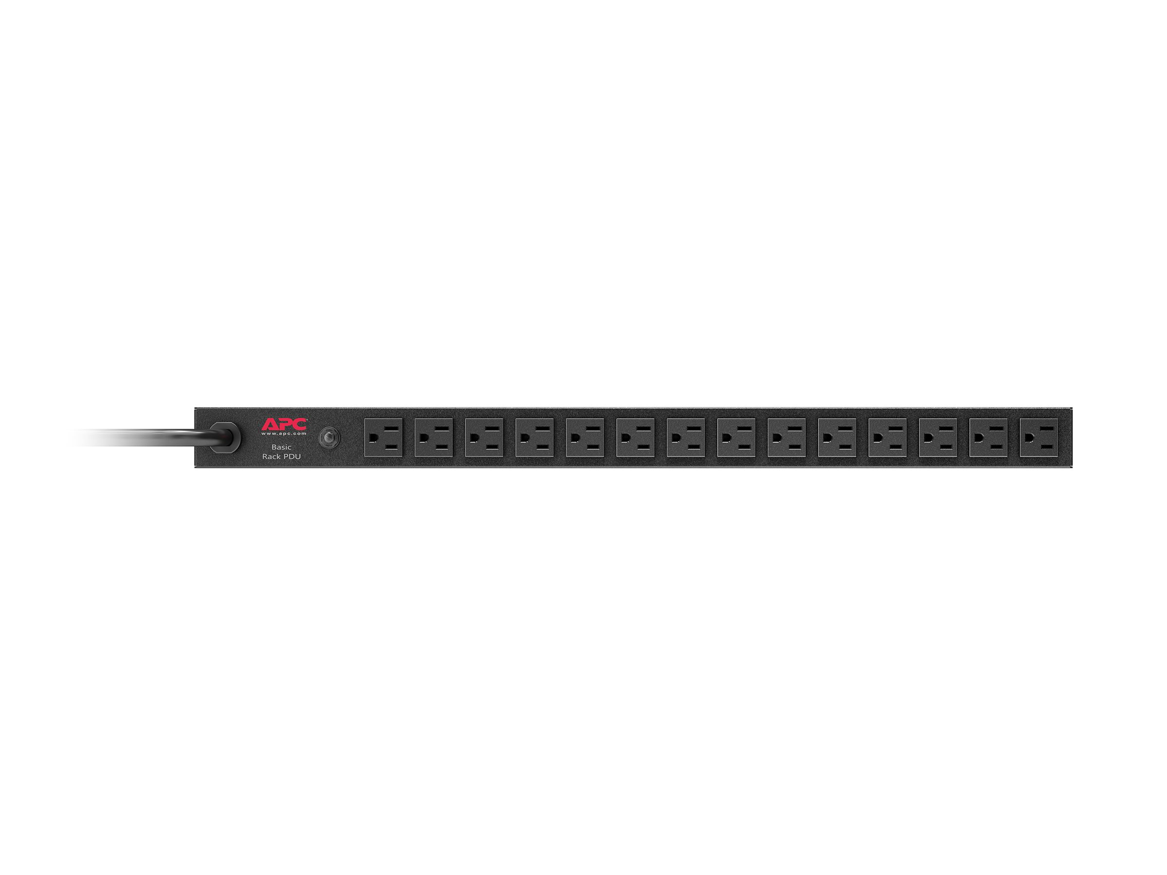 APC Steckdosenleiste (Rack - einbaufähig) - Wechselstrom 120 V - Eingabe, Eingang NEMA L5-20 - Ausgangsanschlüsse 14 (NEMA 5-15)