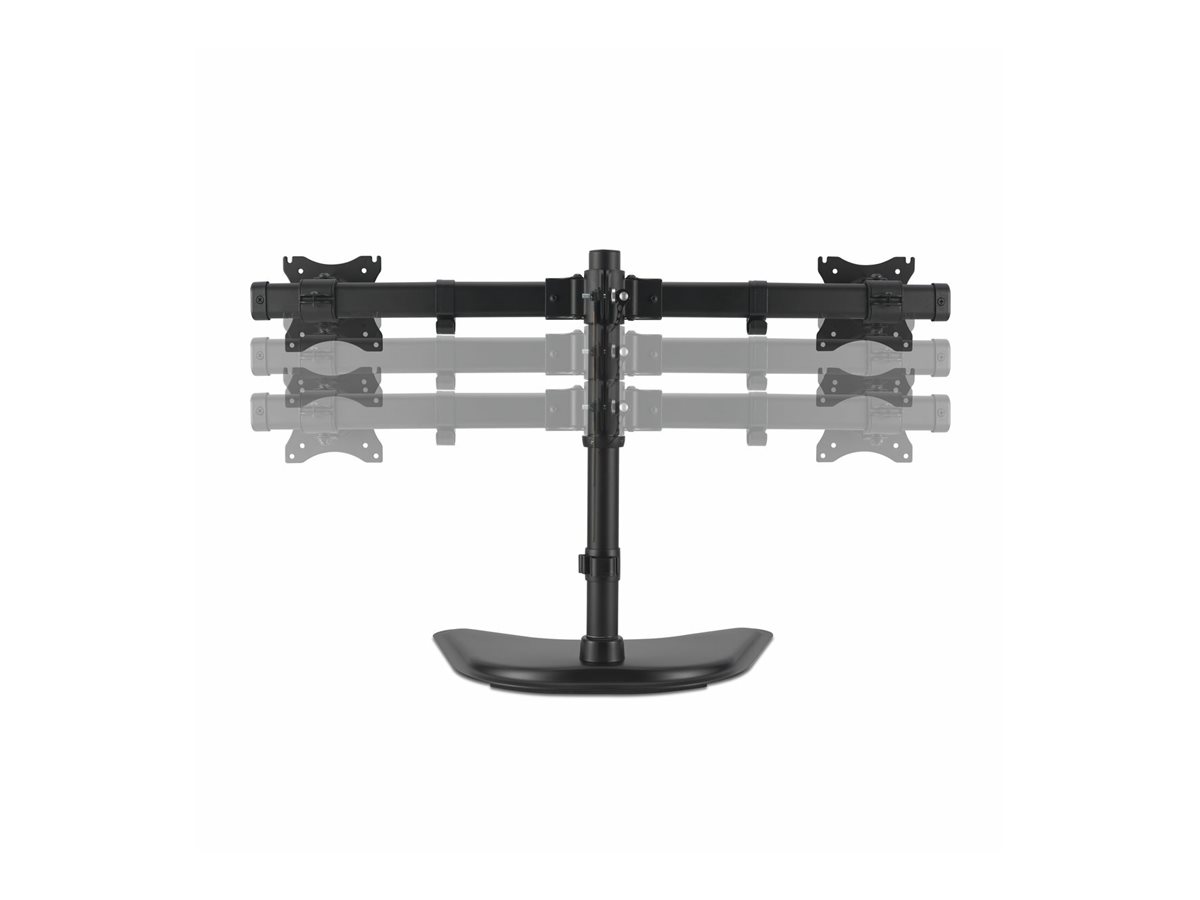 Kensington SmartFit - Aufstellung - für 2 Monitore - Stahl, Silikonpad - Bildschirmgröße bis zu 68,6 cm (bis zu 27 Zoll)