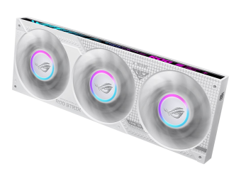 ASUS ROG STRIX LC IV 360 ARGB LCD - White Edition - Prozessor-Flüssigkeitskühlsystem - (für LGA1700, LGA1851, AM4, AM5)