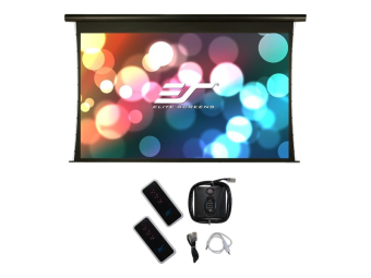 Elite Screens Saker Tab-Tension Series SKT150UHW2-E6 - Leinwand - Deckenmontage möglich, geeignet für Wandmontage - motorisiert - 110 V - 381 cm (150 Zoll)