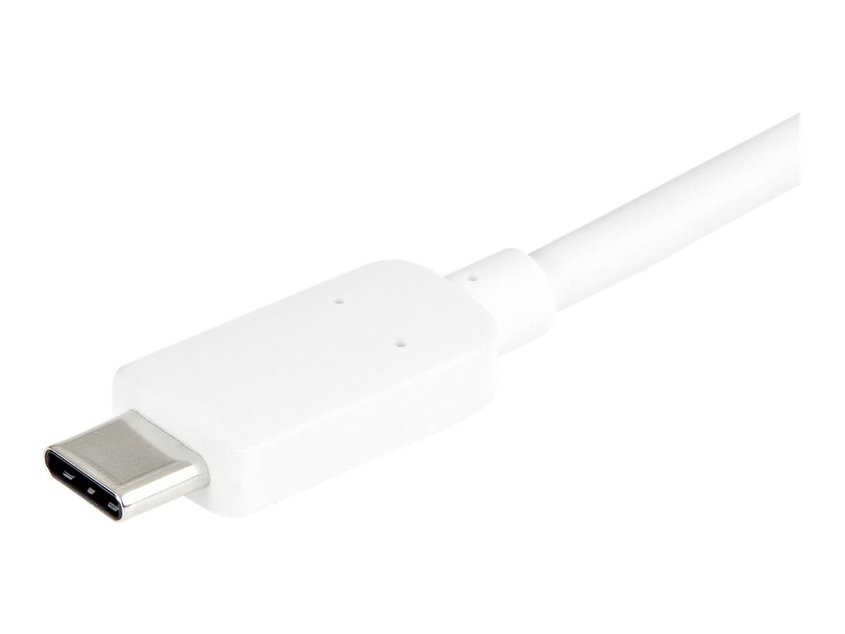 StarTech.com USB-C to HDMI Adapter - White - 4K 30Hz - Thunderbolt 3 Compatible - with Power Delivery (USB PD)