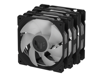 ASUS TUF Gaming TR120 ARGB - Gehäuselüfter-Kit - 120 mm - Schwarz (Packung mit 3)