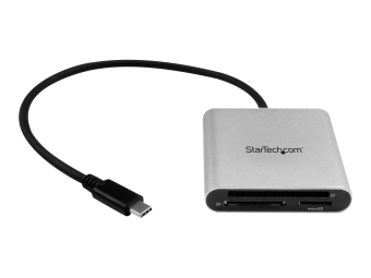 StarTech.com USB 3.0 Kartenleser mit USB-C - SD MicroSD CompactFlash Speicherkartenleser mit USB-C Kabel - Kartenleser (CF I CF II MMC SD microSD SDHC microSDHC SDXC microSDXC)