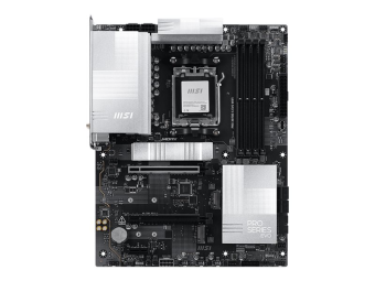 MSI PRO X870E-S EVO WIFI - Motherboard - ATX - Socket AM5 - AMD X870E Chipsatz - USB-C 3.2 Gen 2x2, USB-C 3.2 Gen2, USB 3.2 Gen 2, USB 3.2 Gen 1, USB4 - 5 Gigabit Ethernet, Wi-Fi 7, Bluetooth - Onboard-Grafik (CPU erforderlich)
