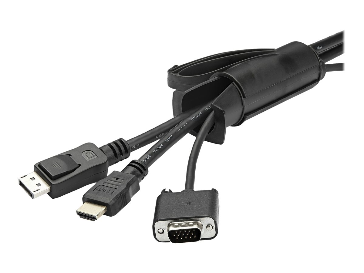 StarTech.com CMSCOILED4 Kabelbündelschlauch (2,5 m, 45mm  1,8 Zoll Durchmesser, erweiterbarer Spiralkabel-Organizer)