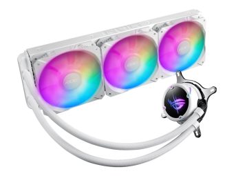 ASUS ROG STRIX LC II 360 ARGB - White Edition - Prozessor-Flüssigkeitskühlsystem - Kühlergröße: 360 mm - (für: LGA2011 LGA2011-3 AM4 LGA2066 TR4 LGA1200 LGA1700 AM5 LGA115x Socket)