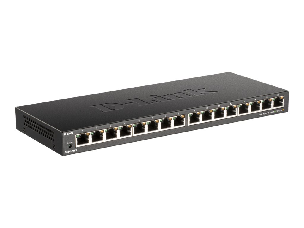 D-Link DGS 1016S - Switch - unmanaged - 16 x 101001000