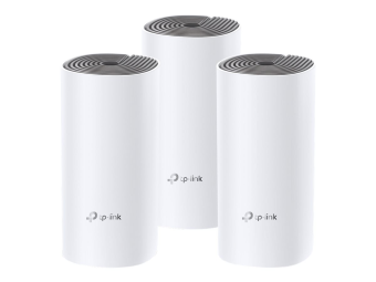TP-LINK Deco E4 - WLAN-System - (3 Router) - Netz - Wi-Fi 5 - Dual-Band (Packung mit 3)