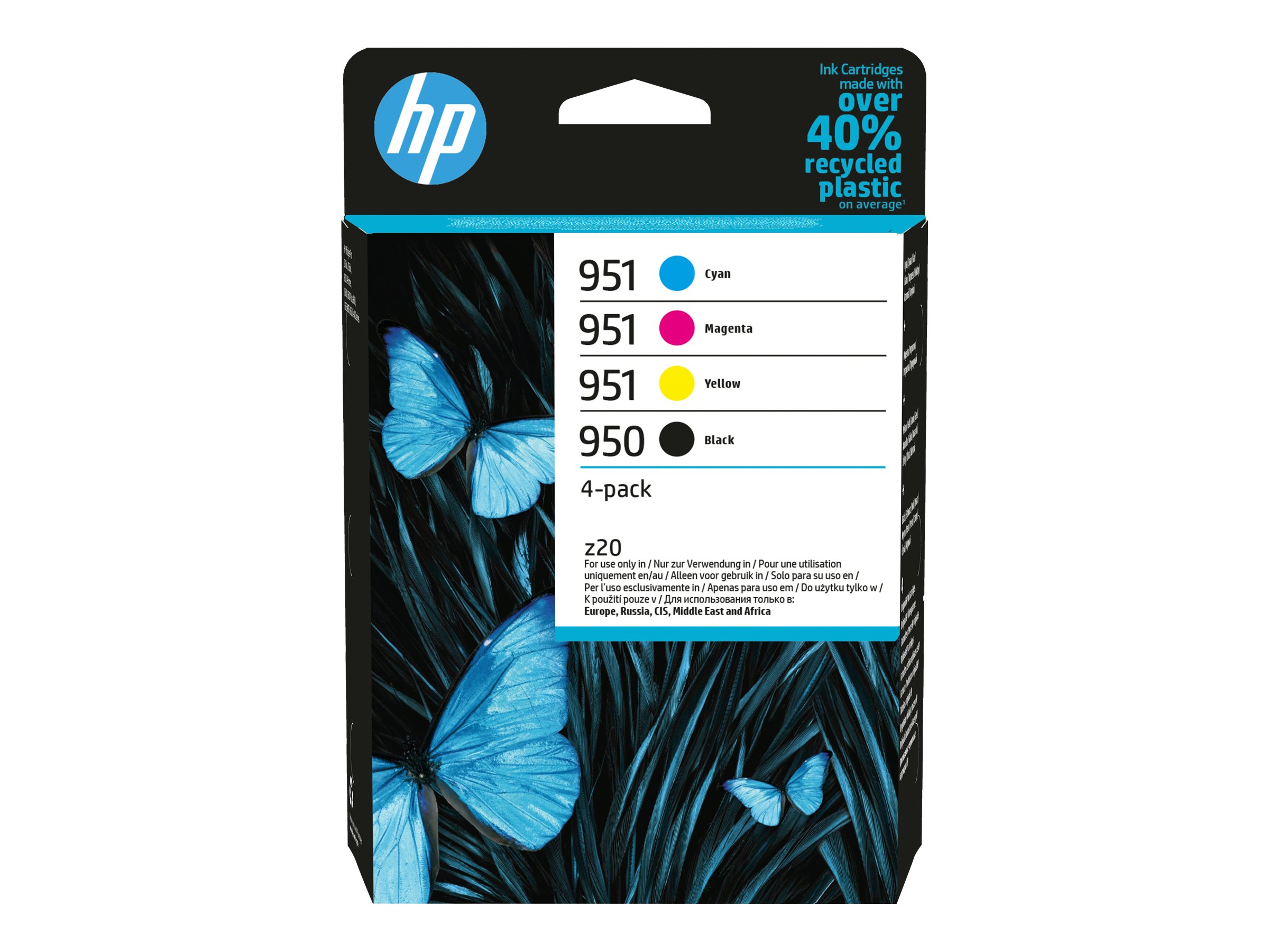 HP 950951 - 4er-Pack - Schwarz, Gelb, Cyan, Magenta