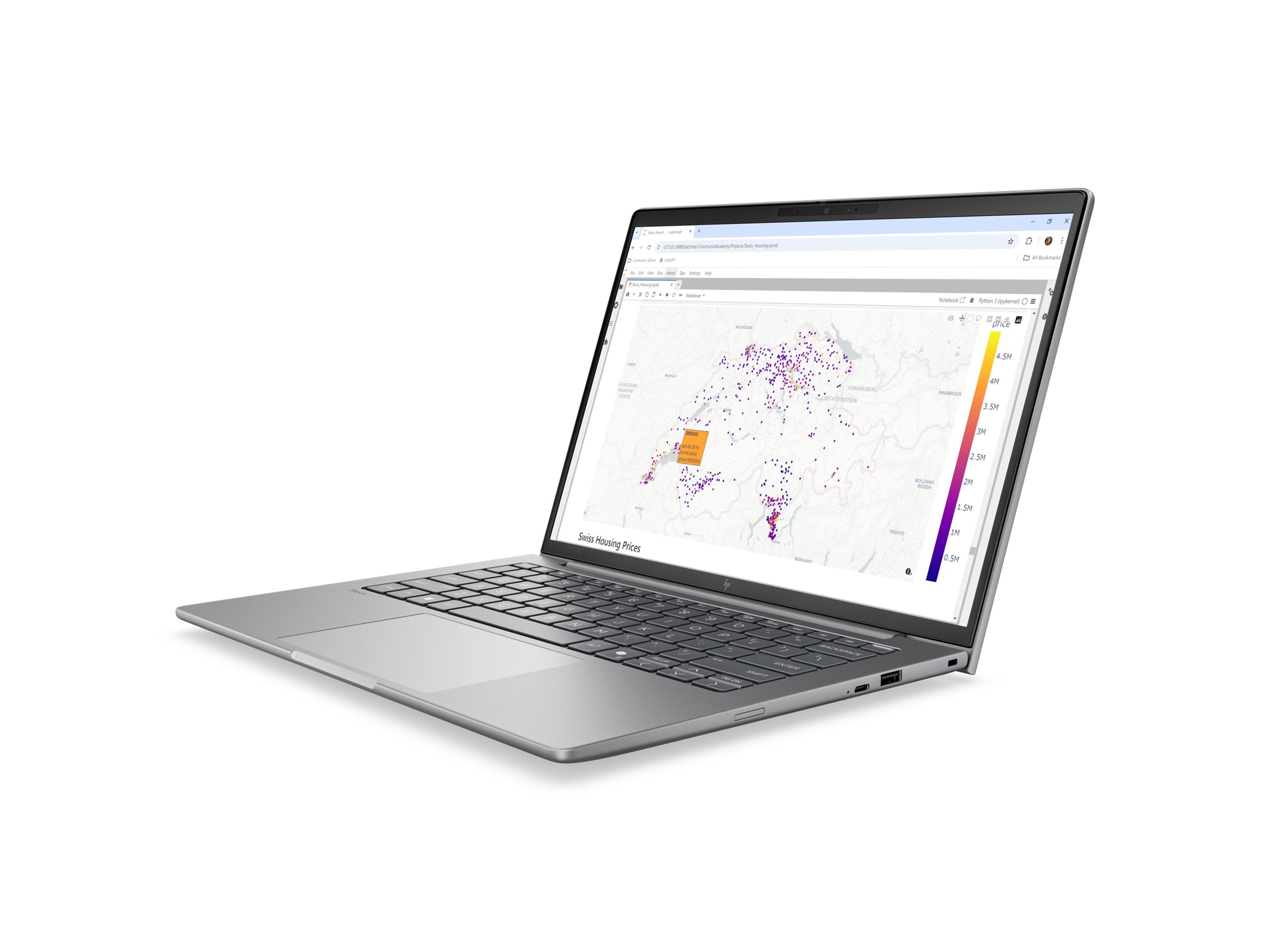HP ZBook 8 G2a Mobile Workstation - AMD Ryzen AI 7 PRO 450 - Win 11 Pro - Radeon 840M - 32 GB RAM - 1 TB SSD NVMe - 35.6 cm (14")