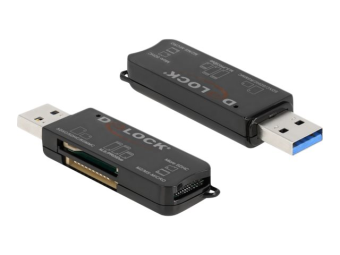 Delock Kartenleser (MS PRO SD MS Duo MS PRO Duo miniSD RS-MMC microSD SDHC miniSDHC MS Micro microSDHC MS PRO-HG Duo SDXC microSDXC miniSDXC MS PRO-HG)
