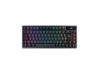 ASUS ROG AZOTH - 75% - Verkabelt & Kabellos - USB + RF Wireless + Bluetooth - Mechanischer Switch - RGB-LED - Schwarz