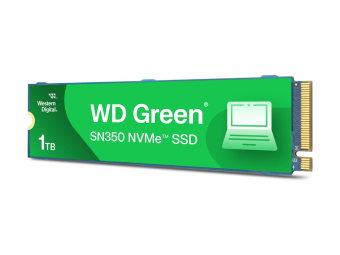 WD Green SN350 NVMe SSD WDS100T3G0C-00AZL0 - SSD - 1 TB - intern - M.2 2280 - PCIe 3.0 x4 (NVMe)