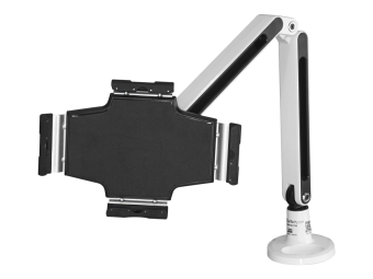 StarTech.com Schreibtisch Tablet Halter - Schwenkbarer Arm - Für iPad und Android - Weiß - Tablethalter - Tablet Halterung - Befestigungskit - einstellbarer Arm - für Tablett - Kunststoff, Stahl - weiß - Bildschirmgröße 22.9-27.9 cm (9"-11")