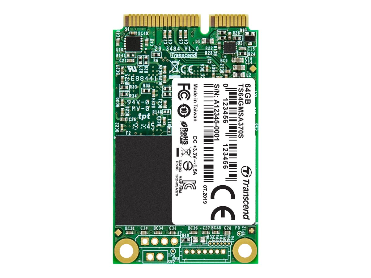 Transcend 370S - SSD - 64 GB - intern - mSATA