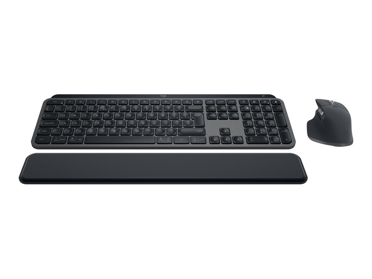 Logitech MX Keys S Combo - Tastatur-und-Maus-Set - hinterleuchtet - kabellos - Bluetooth LE - Nordisch (DänischFinnischNorwegischSchwedisch)
