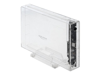 Delock External Enclosure for 3.5 SATA HDD with USB Type-C - Speichergehäuse - 3.5 (8.9 cm)