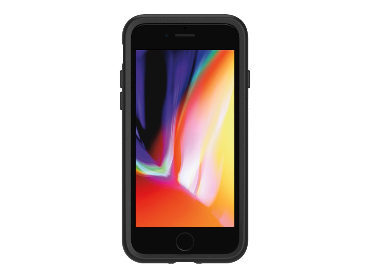 OtterBox Symmetry Series - Pro Pack - hintere Abdeckung für Mobiltelefon - Polycarbonat, Kunstfaser - Schwarz - für Apple iPhone 7, 8, SE (2. Generation)