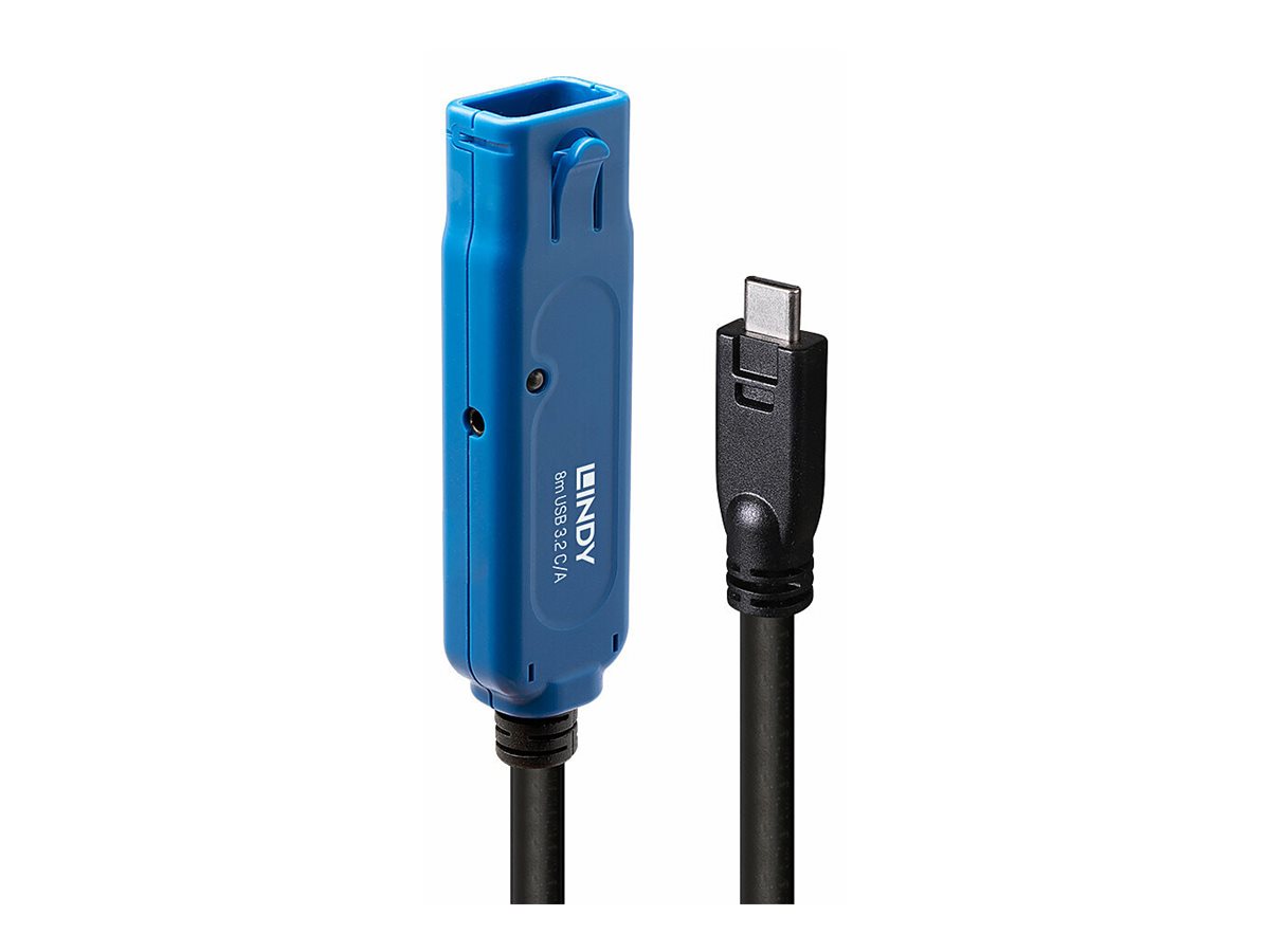 Lindy USB-Verlängerungskabel - USB-C (M) zu USB Typ A, power DC jack 2.5 mm (ID 0.7 mm)