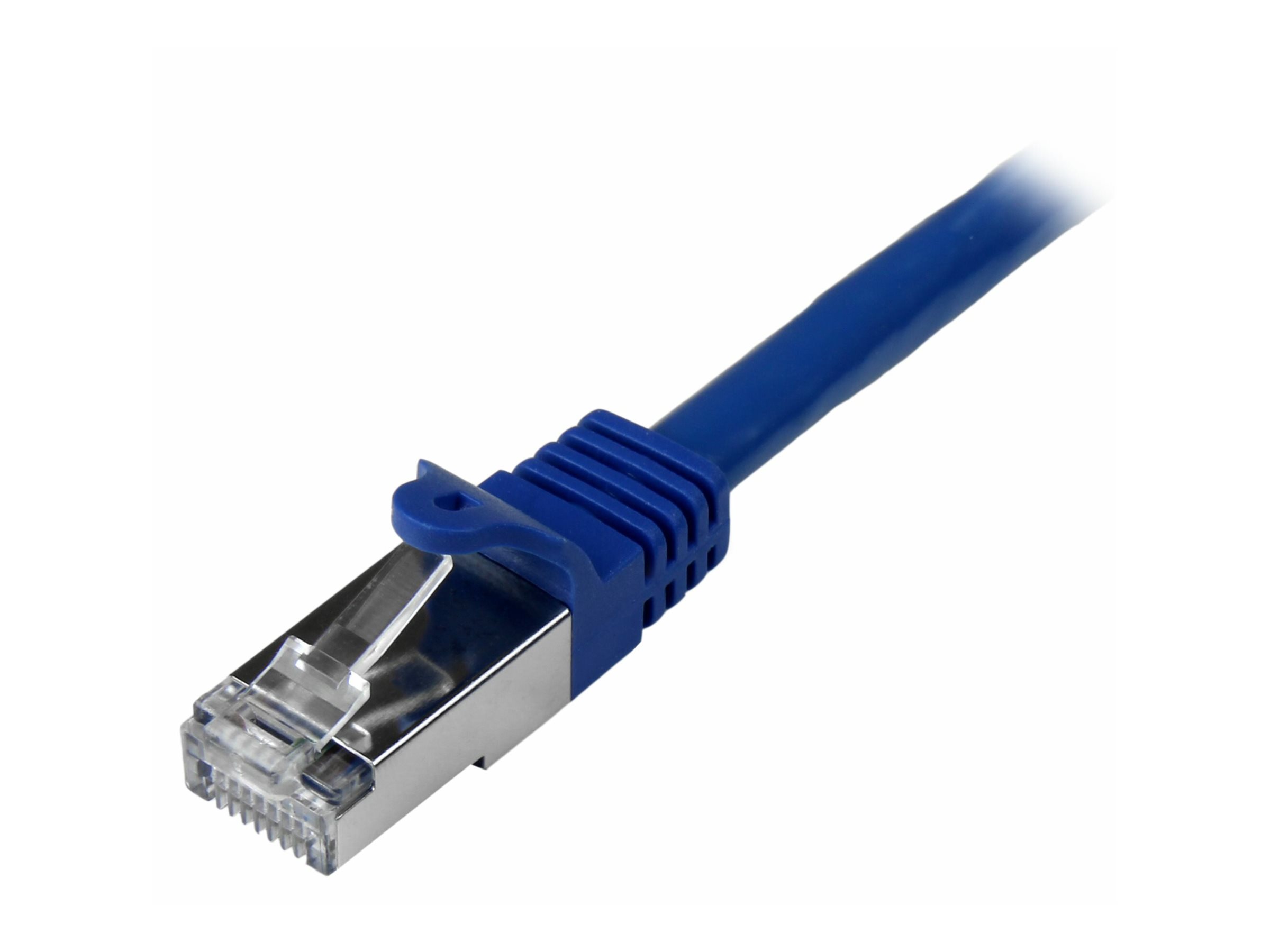 StarTech.com 50cm CAT6 Ethernet Cable, 10 Gigabit Shielded Snagless RJ45 100W PoE Patch Cord, CAT 6 10GbE SFTP Network Cable wStrain Relief, Blue, Wiring is UL CertifiedTIA - Category 6 - 26AWG (N6SPAT50CMBL)