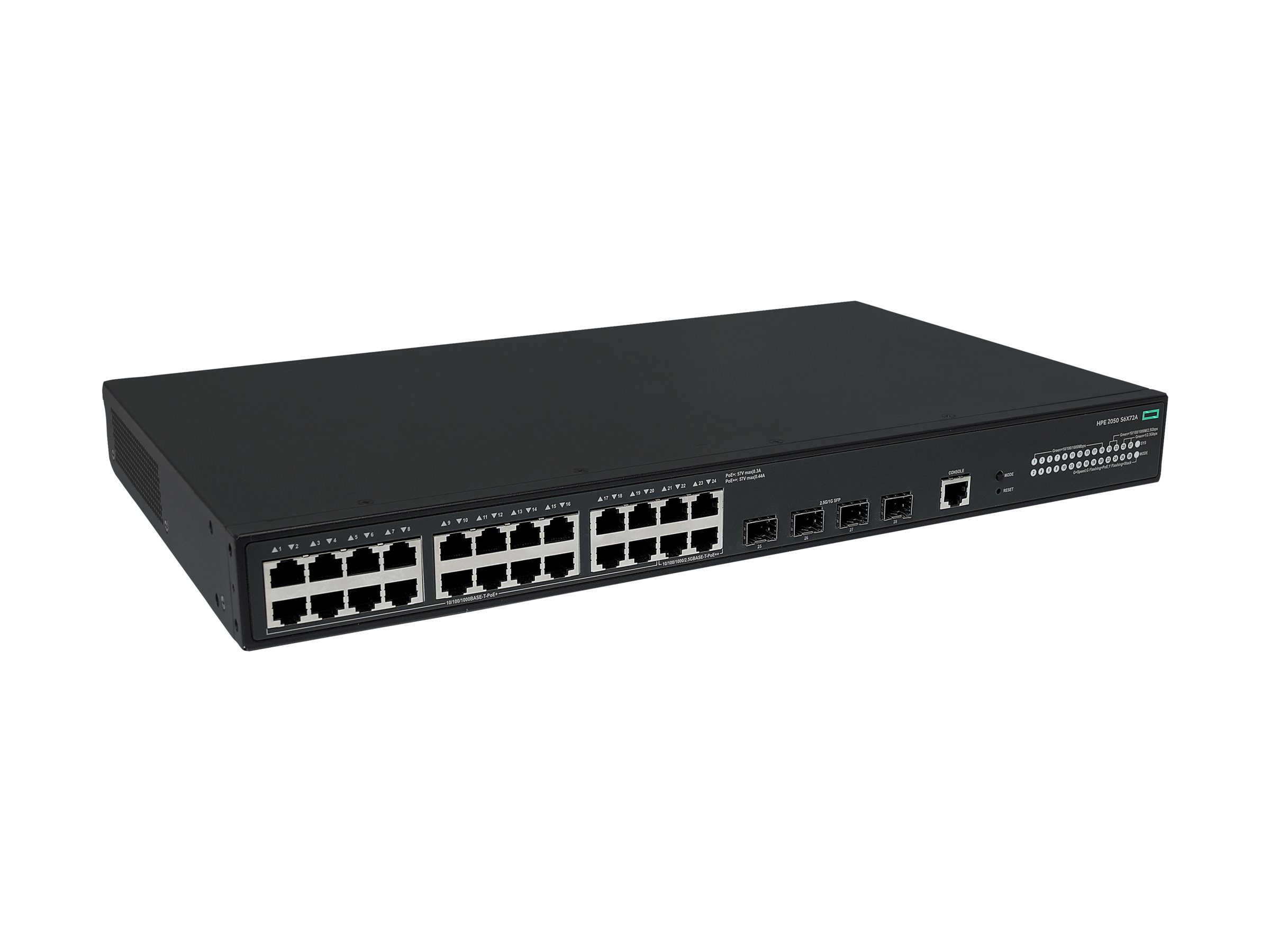 HPE Networking Comware 5050EI 20p 101001000BT PoE+ 4p SmtRt 12.5GbE PoE++ 4p SFP 1G2.5G - Switch - managed - 20 x 101001000Base-T (PoE+)