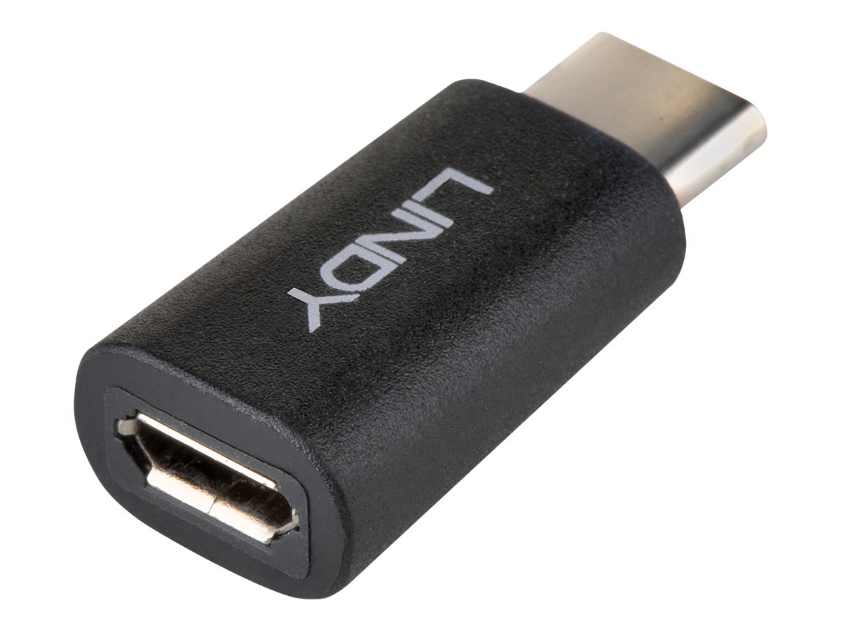 Lindy USB-Adapter - Micro-USB Type B (W) zu 24 pin USB-C (M)