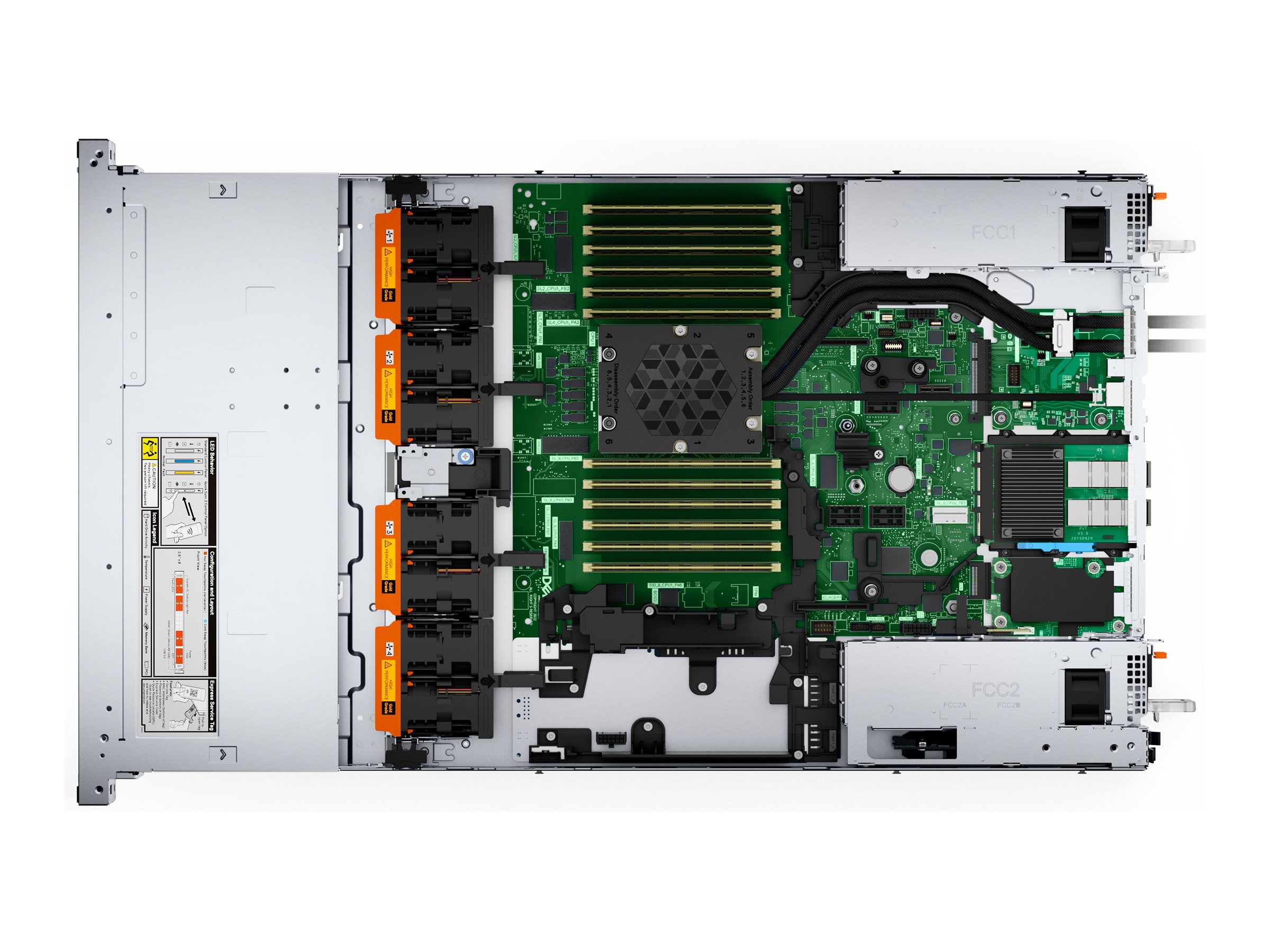 Dell PowerEdge R6615 - Server - Rack-Montage - 1U - 1-Weg - 1 x EPYC 9354P  3.25 GHz - RAM 32 GB - SAS - Hot-Swap 6.4 cm (2.5")