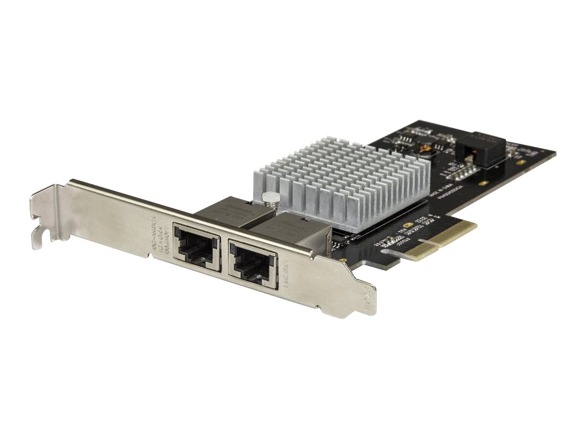 StarTech.com Startech Dual Port 10G PCIe Netzwerk Karte - Intel-X550AT 10GBASE-T & NBASE-T PCI Express Netzwerk karte 1052.51GbE Multi Gigabit Ethernet, 5 Geschwindigkeiten NIC LAN Karte (ST10GPEXNDPI)
