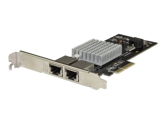StarTech.com Startech Dual Port 10G PCIe Netzwerk Karte - Intel-X550AT 10GBASE-T & NBASE-T PCI Express Netzwerk karte 1052.51GbE Multi Gigabit Ethernet, 5 Geschwindigkeiten NIC LAN Karte (ST10GPEXNDPI)