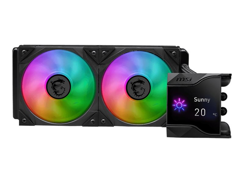 MSI MPG CORELIQUID D240 - Prozessor-Flüssigkeitskühlsystem - Kühlergröße 240 mm - (für LGA1156, LGA1155, LGA1150, LGA1151, AM4, TR4, sTRX4, LGA1200, LGA1700, AM5)