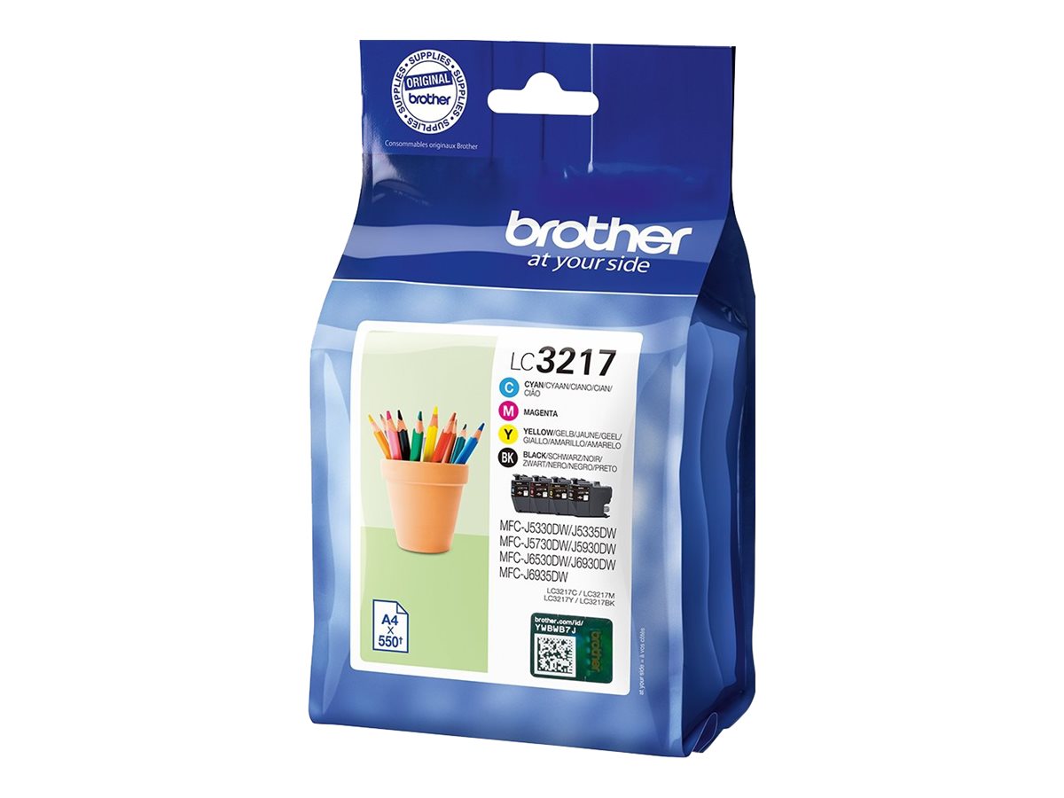 Brother LC3217 Value Pack - 4er-Pack - Schwarz, Gelb, Cyan, Magenta