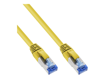 InLine Patchkabel - SFTP (PiMf) - Cat.6A - halogenfrei - gelb - 1m