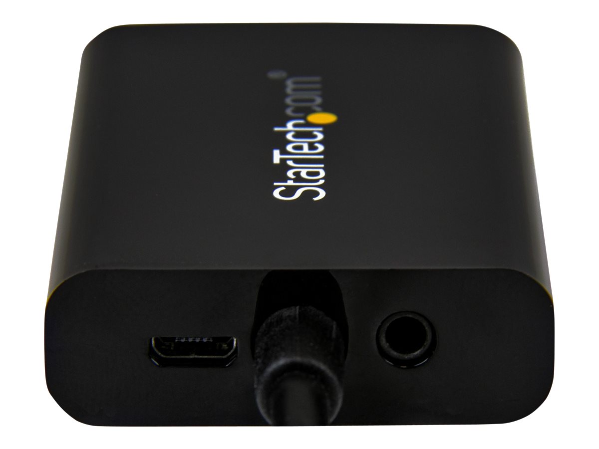 StarTech.com HDMI auf VGA Video Konverter  Wandler mit 2 Kanal Audio - hd zu VGA adapter 1080p - max. Auflösung 1920x1080 - Videoadapter - HDMI männlich zu HD-15 (VGA)