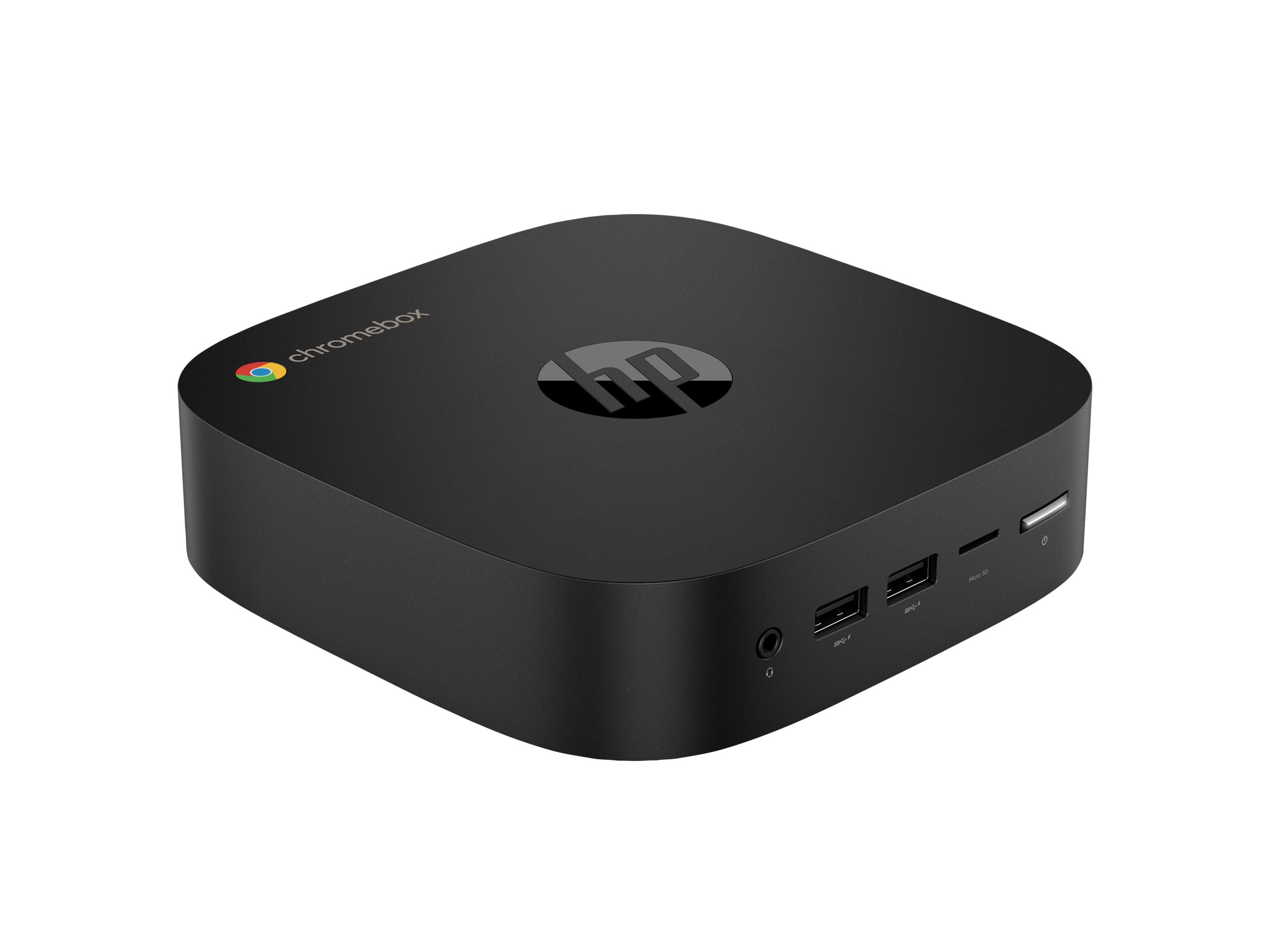 HP Chromebox G4 - Mini - 1 x Celeron 7305 - RAM 4 GB - Flash - eMMC 64 GB - Intel Iris Xe Grafikkarte - 1GbE, Wi-Fi 6E, Bluetooth 5.3 - WLAN 802.11abgnacax (Wi-Fi 6E)