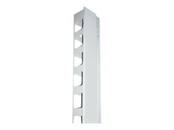 Intellinet 19 Wall Mount Rails 6U Black 2-pack - Kabelführungsplatte für Schaltschrank - Grau RAL 7035 - 36U - 48.3 cm (19)