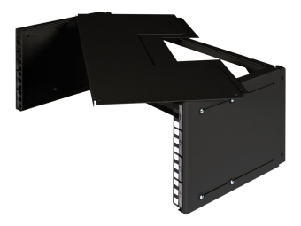 DIGITUS Professional DN-19-PB-TB-SW - Patch-Panel-Halterung - geeignet für Wandmontage - Schwarz, RAL 9005 - 48.3 cm (19")