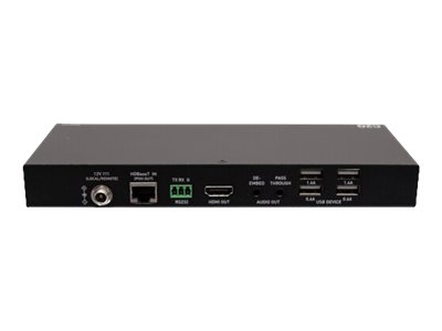 C2G HDMI HDBaseT + 3.5mm USB-B to A and RS232 over Cat Extender Box Transmitter to Box Receiver