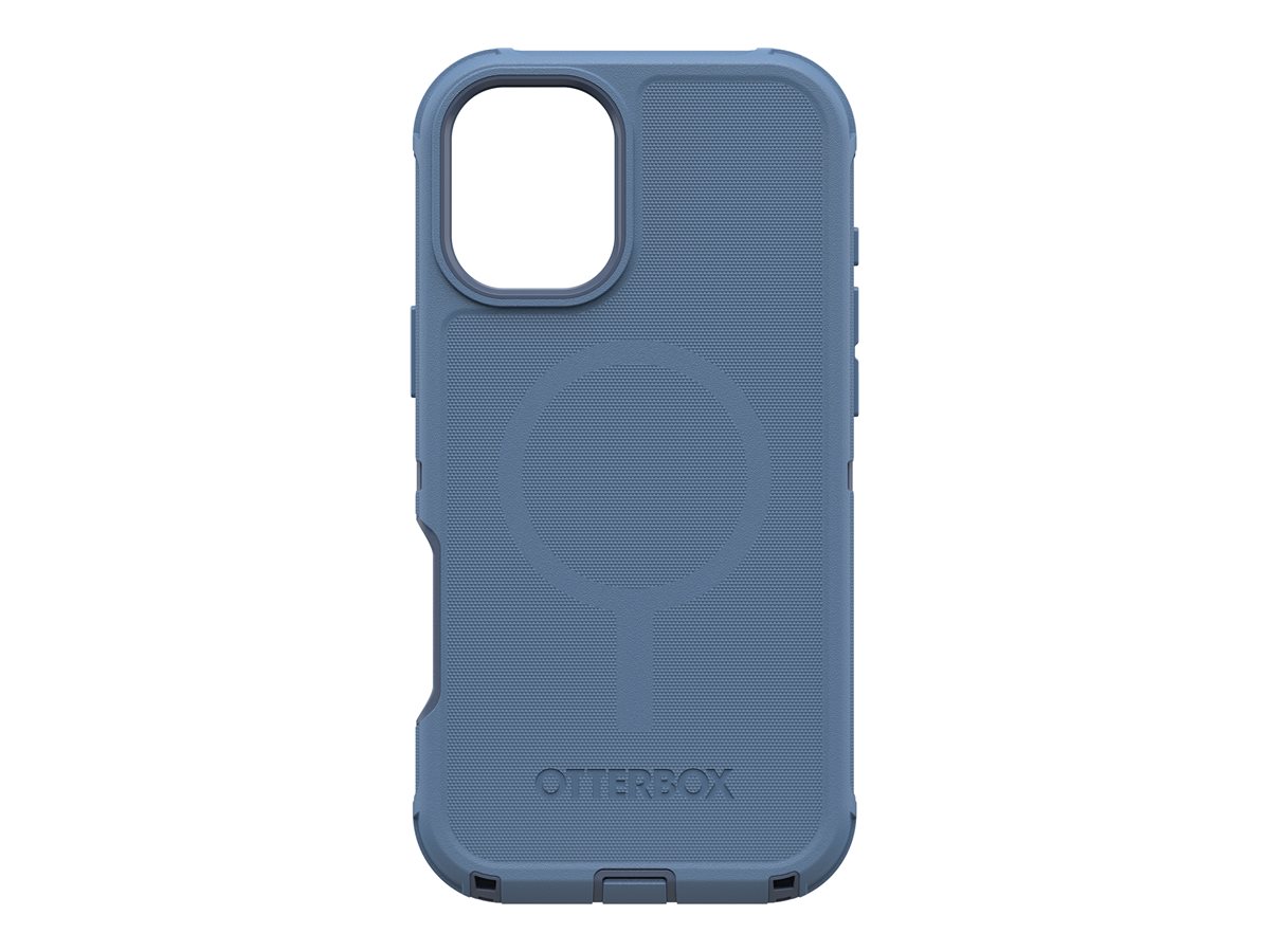 OtterBox Defender Series - Hintere Abdeckung für Mobiltelefon - kompatibel mit MagSafe - Silikon - Baby Blue Jeans (blau)