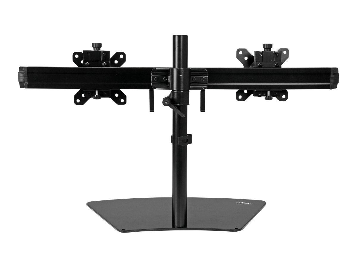 StarTech.com Dual-Monitorhalter - Monitor Halterung für zwei Displays - Aufstellung - einstellbarer Arm - für LCD-Display - Kunststoff, Stahl, Aluminium - Schwarz - Bildschirmgröße 61 cm (24")