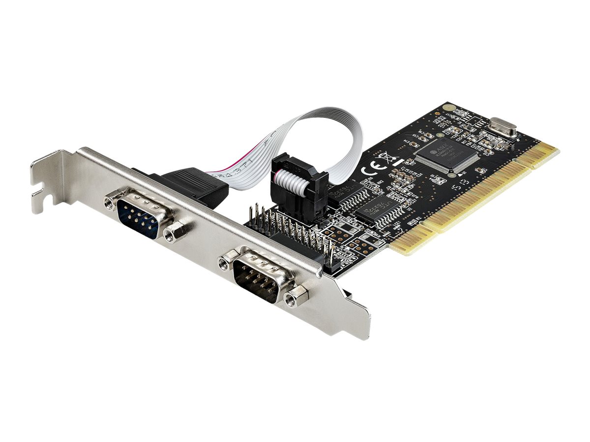 StarTech.com Startech RS232 PCI Karte - PCI auf 2 Serielle Port-Karte - PCI 2-Port DB9 Serielle Controller-Karte RS232 - Schnittstellenkarte - PCI Expansion - Erweiterungskarte für Desktops (PCI2S1P2)