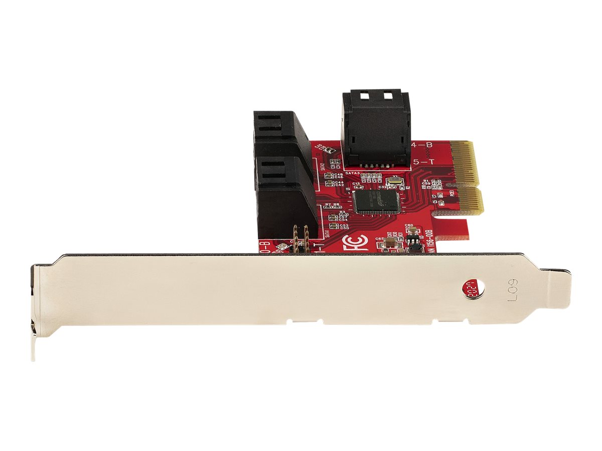 StarTech.com PCIe SATA Controller Karte - 6 Port SATA 3 ErweiterungskarteKontroller - 6Gbits - Voll- und Low-Profile Blende - PCI Express Festplatten kontrollerAdapter (6P6G-PCIE-SATA-CARD)