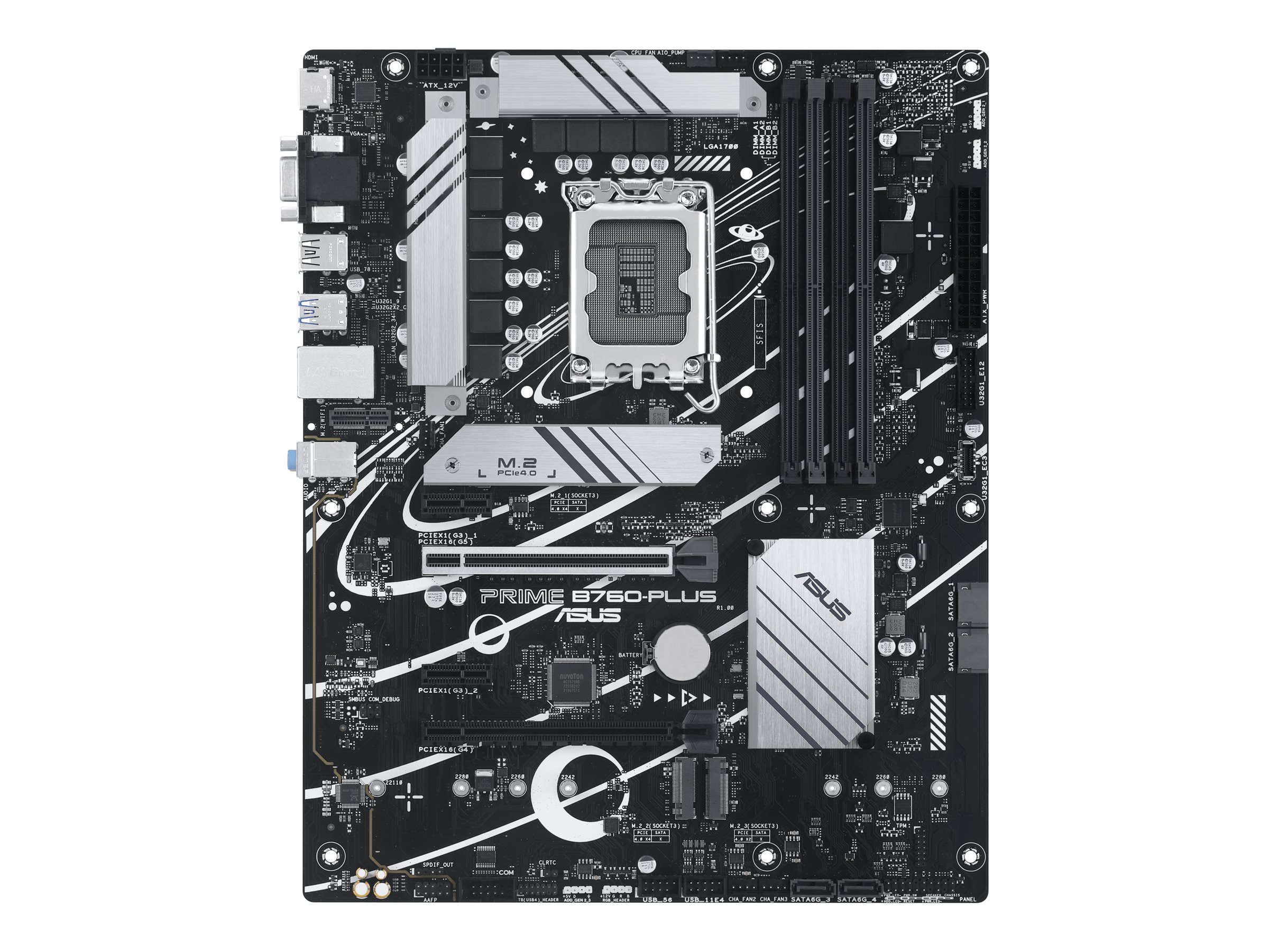 ASUS PRIME B760M-A D4-CSM - Motherboard - micro ATX - LGA1700-Sockel - B760 Chipsatz - USB-C 3.2 Gen 1, USB 3.2 Gen 2, USB 3.2 Gen 1 - 2.5 Gigabit LAN - Onboard-Grafik (CPU erforderlich)