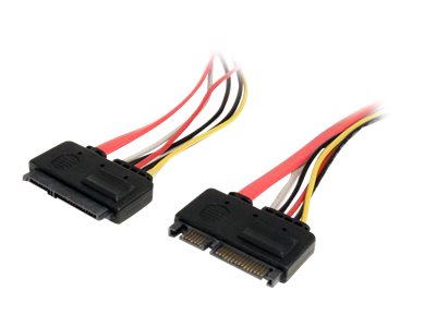 StarTech.com SATA Verlängerung 30cm - 22pin Kombikabel Stecker  Buchse - internes S-ATA Daten- Strom Verlängerungskabel - SATA-Verlängerungskabel - SATA Combo (W)