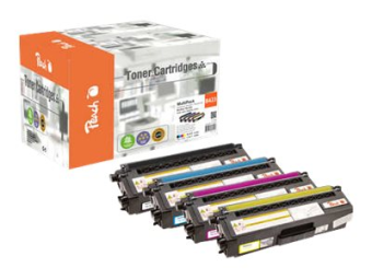 Peach Combi-Pack - 4er-Pack - Schwarz Gelb Cyan Magenta - kompatibel - wiederaufbereitet - Tonerpatrone (Alternative zu Brother TN423)