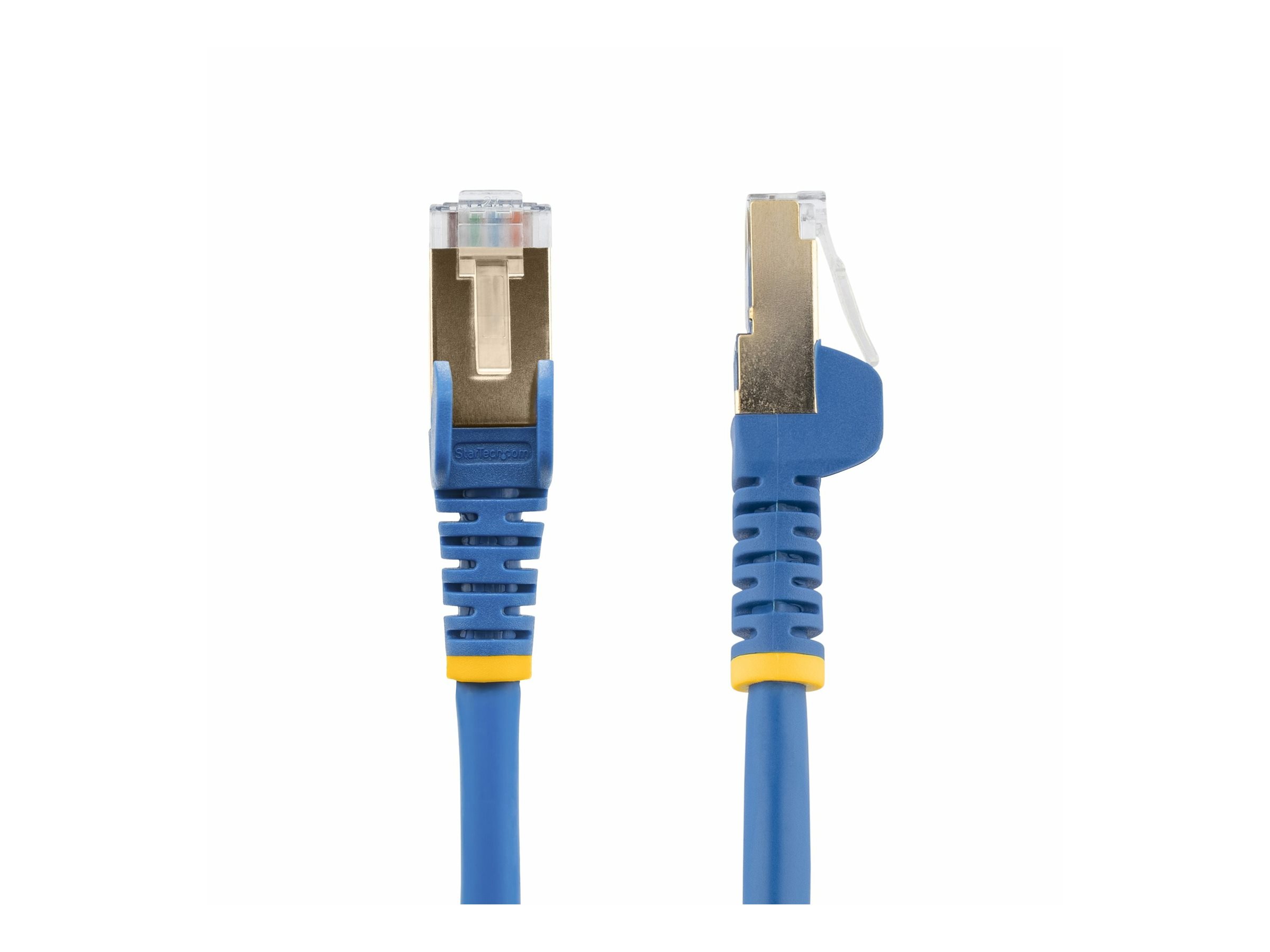 StarTech.com 1.5m CAT6A Ethernet Cable, 10 Gigabit Shielded Snagless RJ45 100W PoE Patch Cord, CAT 6A 10GbE STP Network Cable wStrain Relief, Blue, UL Certified WiringTIA - Category 6A - 26AWG (6ASPAT150CMBL)