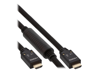InLine HDMI Aktiv-Kabel - HDMI-High Speed mit Ethernet - 4K2K - STST - 25m