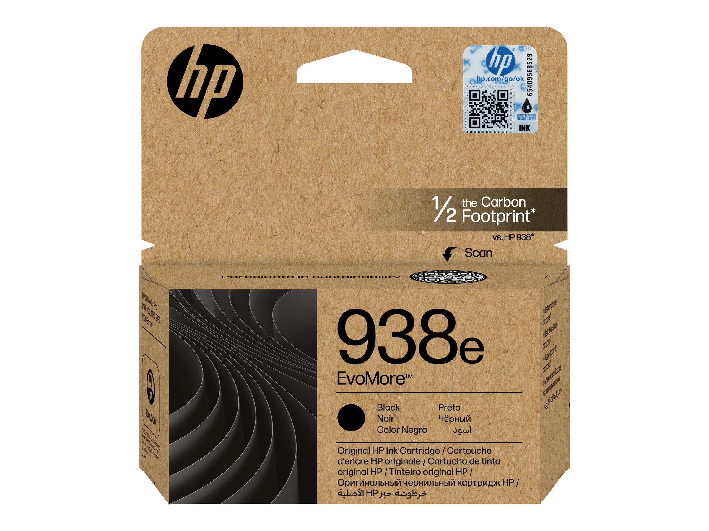 HP 938e EvoMore - 53 ml - Schwarz - original