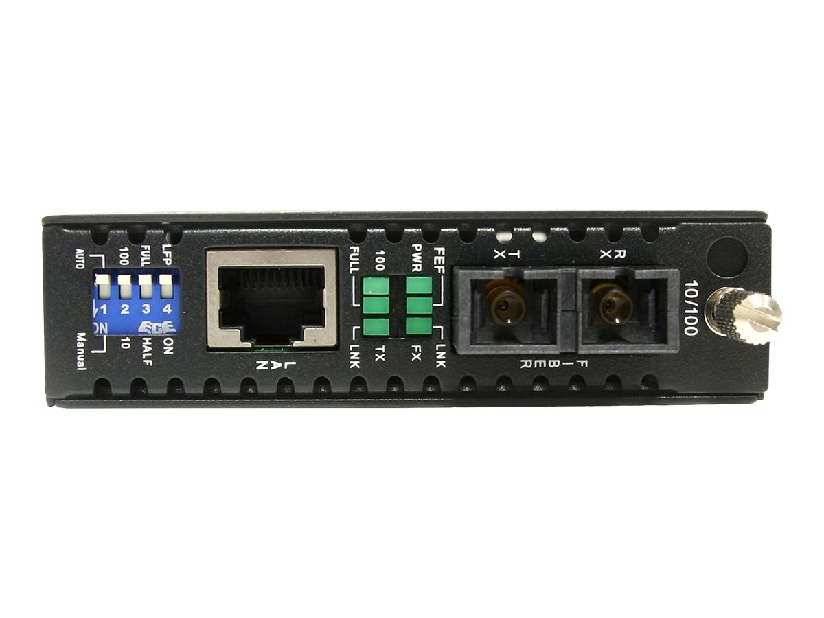 StarTech.com LWL  Glasfaser 10100 Mbits Ethernet SC Medienkonverter 2 km