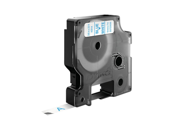 Dymo D1 - Selbstklebend - blau auf weiß - Rolle (0,95 cm x 7 m)