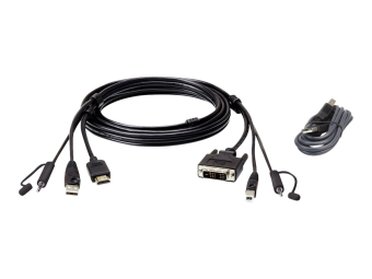 ATEN 2L-7D02DHX2 - Video-  USB-  Audio-Kabel